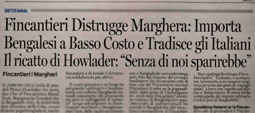 Il bengalese di FdI: senza di noi l’Italia sparirebbe