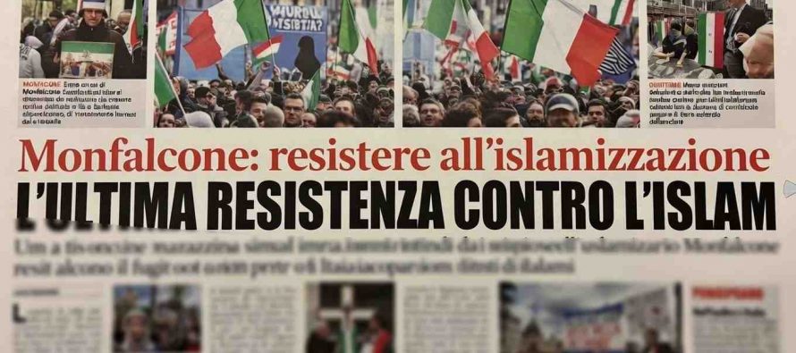 La marcia degli ottomila patrioti contro l’Islam a Monfalcone
