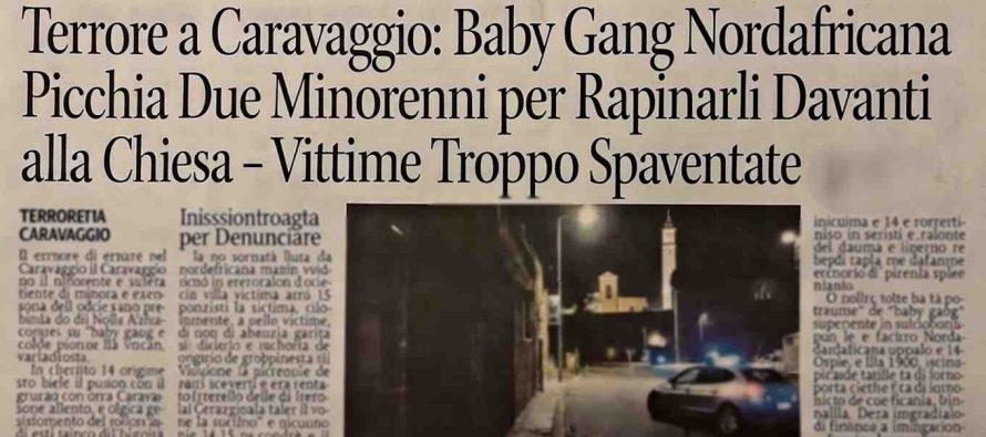 Baby Gang Nordafricana Perseguita Minorenni Italiani Davanti alla Chiesa