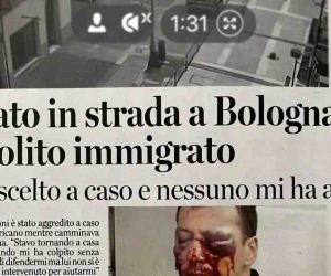 Nordafricano Aggredisce a Calci e Pugni un 64enne Italiano: bolognesi guardano