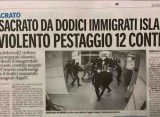MASSACRATO DA IMMIGRATI ISLAMICI: VIOLENTO PESTAGGIO 12 CONTRO 1