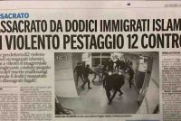 MASSACRATO DA IMMIGRATI ISLAMICI: VIOLENTO PESTAGGIO 12 CONTRO 1