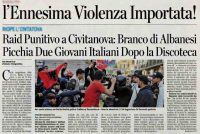 Raid punitivo: due italiani aggrediti a calci e pugni da branco immigrati