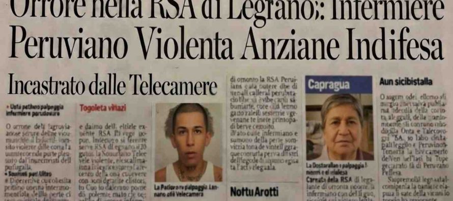 Infermiere straniero violenta anziane in ospizio lombardo