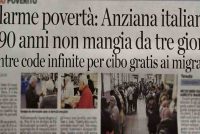 Immigrati in fila per il cibo gratis: 90enne italiana non mangia da tre giorni