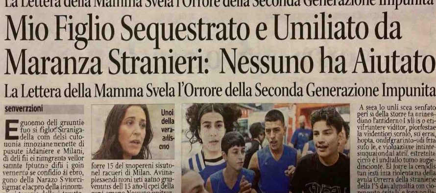 La mamma del 15enne sequestrato dai maranza si pente del suo buonismo: «Credevo nell’accoglienza»