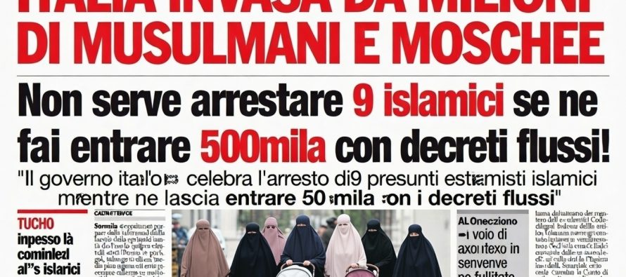 Meloni, non serve arrestare 9 islamici se ne fai entrare 500mila con decreti flussi