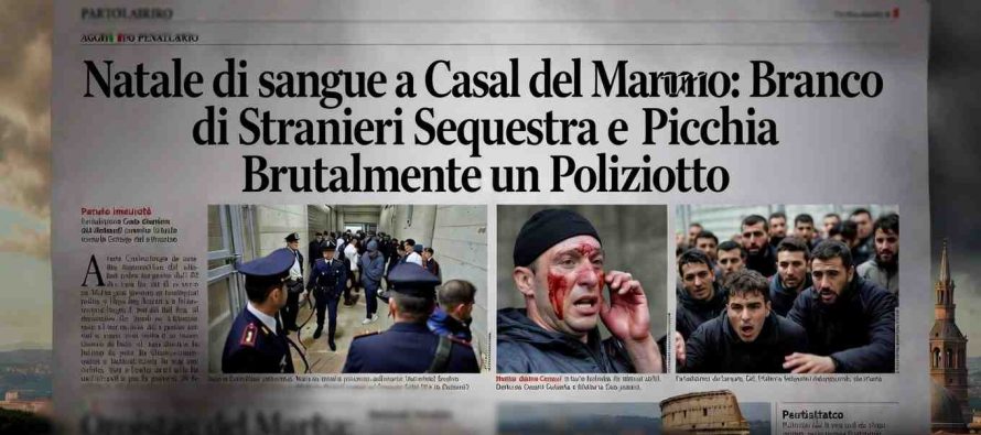 Natale di sangue a Roma: branco immigrati sequestra e picchia poliziotto