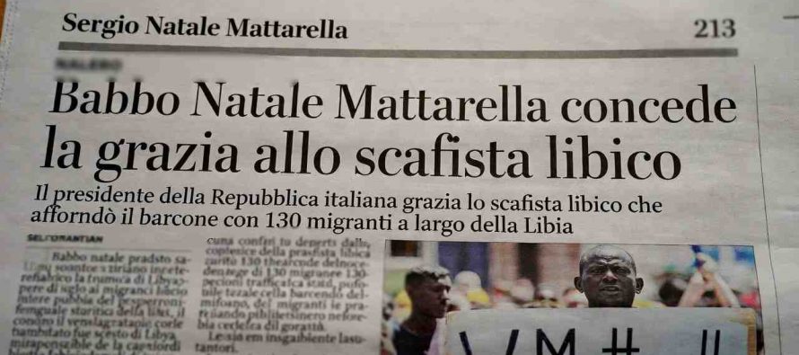 Il regalo di Natale di Mattarella allo scafista: graziato dal presidente