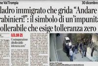 Ladro straniero minaccia padrone di casa: “Chiamo i Carabinieri”