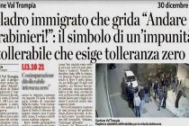 Ladro straniero minaccia padrone di casa: “Chiamo i Carabinieri”