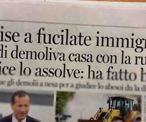 Uccise a fucilate immigrato che gli demoliva casa con la ruspa: assolto