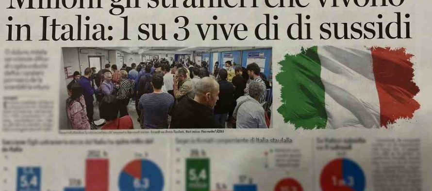 Milioni gli stranieri che vivono in Italia: 1 su 3 vive di sussidi