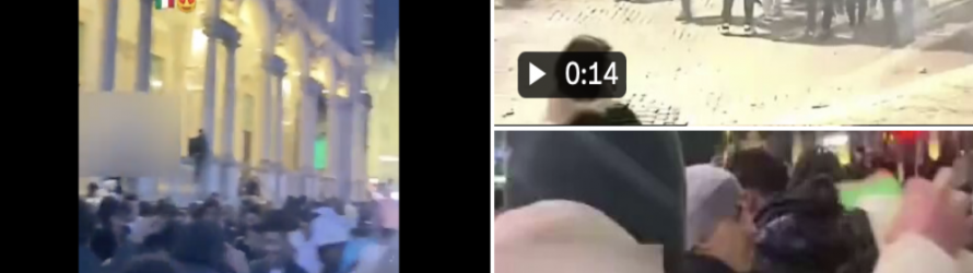 Capodanno islamico in Italia: branchi nordafricani occupano piazze, assaltano la folla – VIDEO