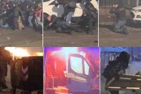 Maranza rossi hanno massacrato i poliziotti: fuorilegge i partiti che li difendono