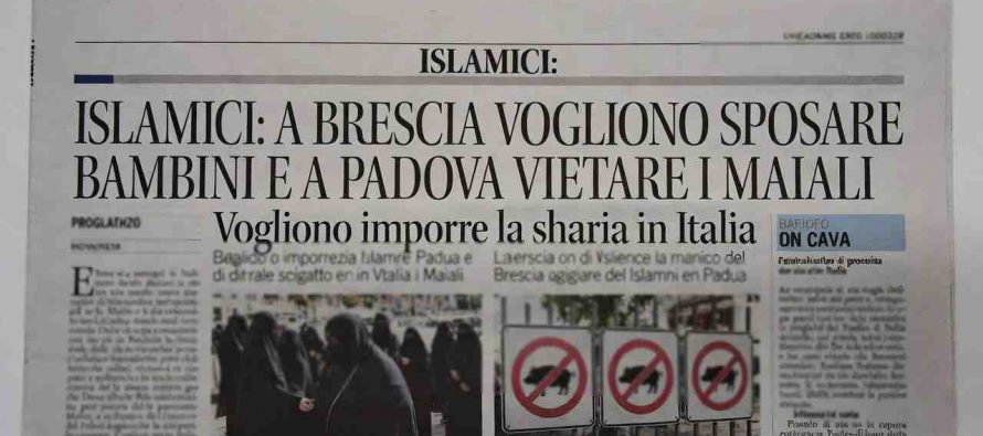 ISLAMICI: A BRESCIA VOGLIONO SPOSARE BAMBINI E A PADOVA VIETARE I MAIALI