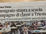 Adolescente straniero stupra compagno di classe in scuola Trieste