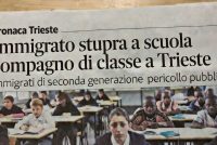 Adolescente straniero stupra compagno di classe in scuola Trieste
