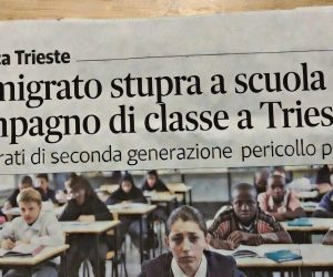Adolescente straniero stupra compagno di classe in scuola Trieste