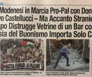 Modena, il vescovo marcia per l’ONG di Casarini mentre immigrato devasta vetrine