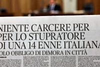 Non basta stuprare una ragazzina italiana per stare in galera