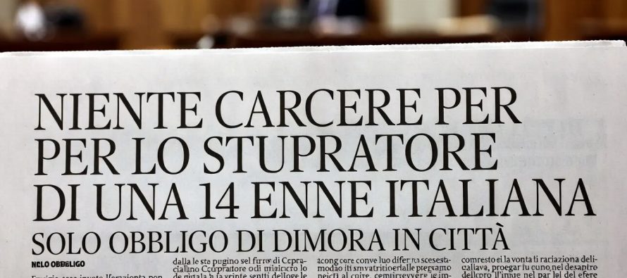 Non basta stuprare una ragazzina italiana per stare in galera