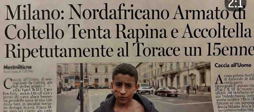 Nordafricano accoltella ragazzino al petto: Milano è fuori controllo