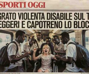 Africano Violenta Disabile in Carrozzina sul Treno da Modena