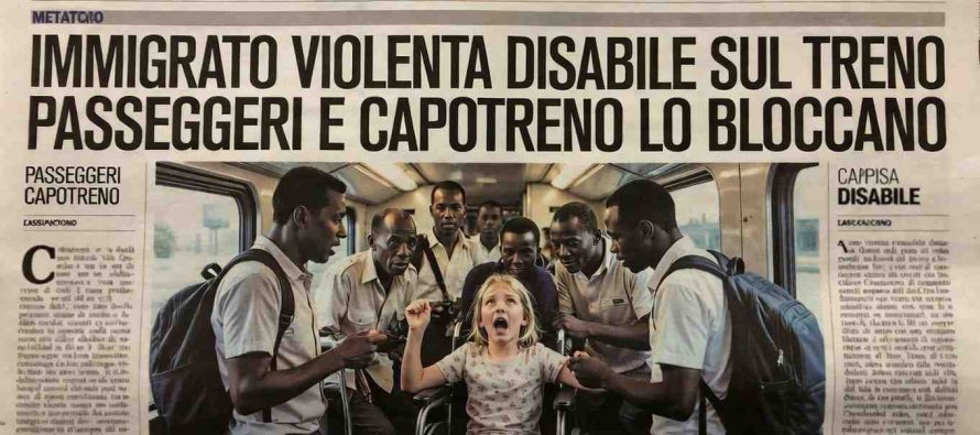 Africano Violenta Disabile in Carrozzina sul Treno da Modena