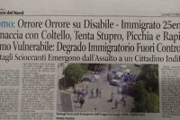 Immigrato sequestra disabile e lo violenta con il coltello