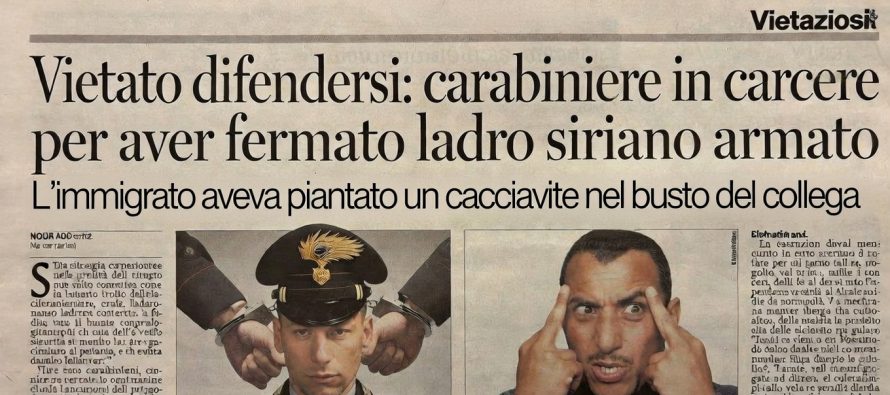 Uccise ladro straniero che accoltellava collega: carabiniere condannato a 3 anni