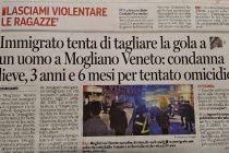 Migrante sgozza italiano che difende ragazze che lui vuole stuprare