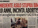 Bambina di 10 anni stuprata e messa incinta da migrante in centro accoglienza