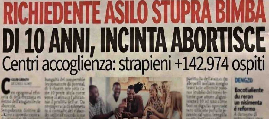 Bambina di 10 anni stuprata e messa incinta da migrante in centro accoglienza