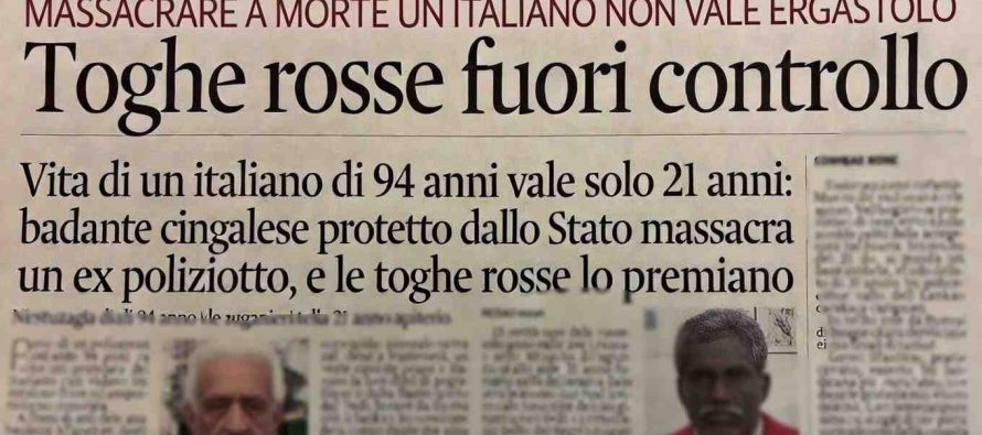 Per i giudici la vita di un italiano vale solo 21 anni