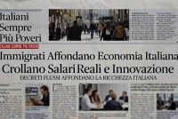 Decreti Flussi affondano l’economia italiana: crollano i salari reali