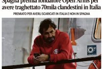 Spagna premia fondatore Open Arms per avere traghettato 70mila clandestini in Italia