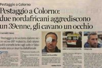 Pestano malato di cuore e gli cavano un occhio a bottigliate