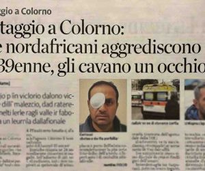 Pestano malato di cuore e gli cavano un occhio a bottigliate