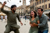 Orrore a Como: islamico lancia pietre coppietta in centro, lei terrorizzata in lacrime