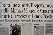 Maranza lo spogliano: «Vai pure alla polizia, ti aspettiamo fuori coi coltelli»