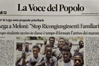 Lega a Meloni: “Stop ricongiungimenti familiari”