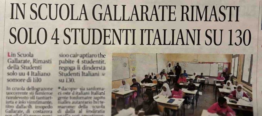 In scuola Gallarate rimasti solo 4 studenti italiani su 130