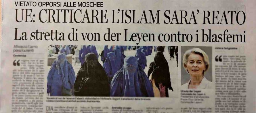 UE vuole il bavaglio: vietato opporsi alle moschee