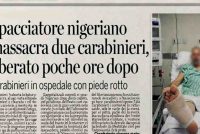 Spacciatore nigeriano massacra due carabinieri, liberato poche ore dopo