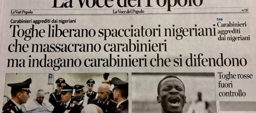Toghe liberano spacciatori che massacrano carabinieri ma indagano carabinieri che si difendono