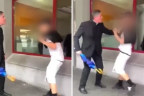 Don accerchiato dai maranza reagisce con l’ombrello: “è efficace” – VIDEO