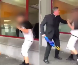 Don accerchiato dai maranza reagisce con l’ombrello: “è efficace” – VIDEO