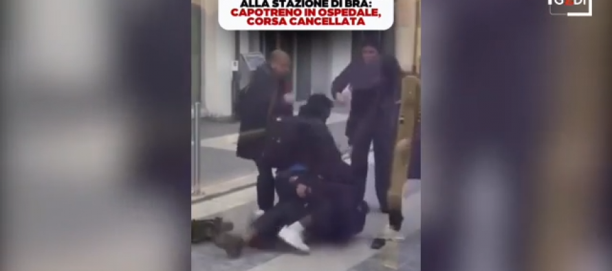 AFRICANO SENZA BIGLIETTO AGGREDISCE FEROCEMENTE CAPOTRENO