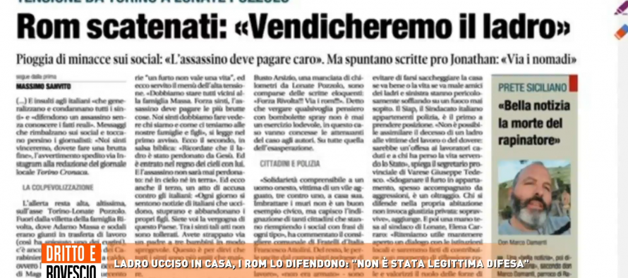 Ladro ucciso, i rom insistono: “Processate chi lo ha ucciso o ci vendicheremo”